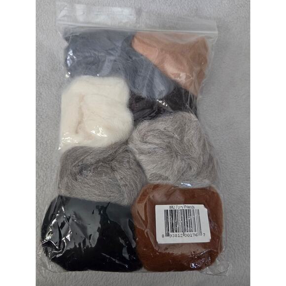 NEW 100% Wool Package of 8 Wysteria 12" W892R Camel Smoke Toffee Gray - Picture 3 of 3